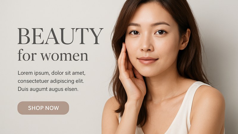 女性向品牌以她为尺度的主视觉场景